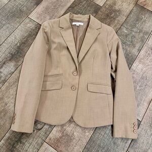 New York & Company Tan Women's Suit Jacket